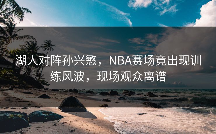 湖人对阵孙兴慜，NBA赛场竟出现训练风波，现场观众离谱