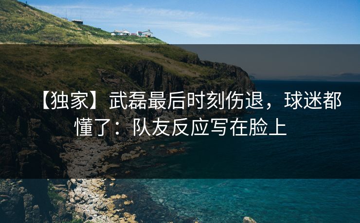 【独家】武磊最后时刻伤退，球迷都懂了：队友反应写在脸上